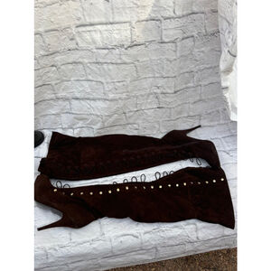 Women's over the knee Boots Brown Size 10